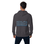 Blue & Gray Text Signature Trending Heights "New Heights" Climbing Hoodie