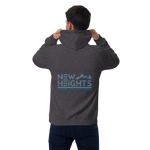 Blue & Gray Text Signature Trending Heights "New Heights" Climbing Hoodie