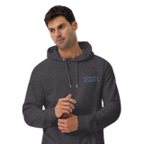 Blue & Gray Text Signature Trending Heights "New Heights" Climbing Hoodie