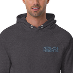 Blue & Gray Text Signature Trending Heights "New Heights" Climbing Hoodie