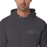 Blue & Gray Text Signature Trending Heights "New Heights" Climbing Hoodie