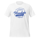 White with Blue Graphic Historic Woodson Elementary School T-Shirt