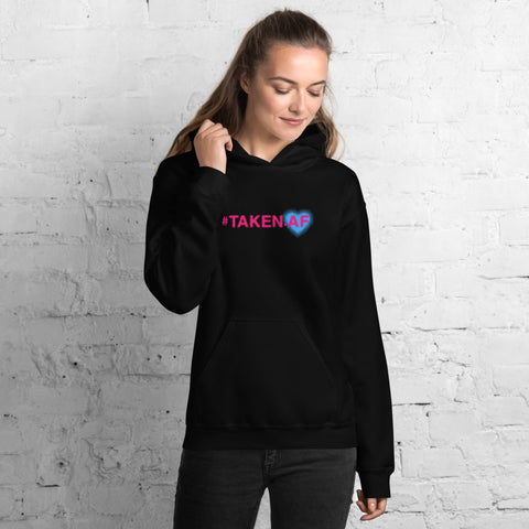 #Taken AF Pink & Blue Graphic Unisex Hoodie