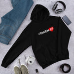 #Taken AF White & Red Unisex Hoodie