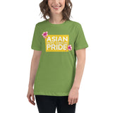 Women's Asian Pacific American Pride T-shirt with Yellow Print